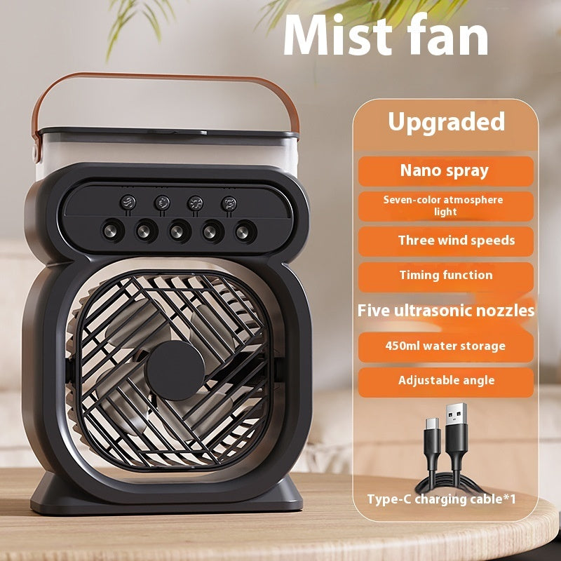 "UltraCool Mini – Chhoti Size, Badi Thandak! ❄️" Pocket-friendly design ke saath le aayiye instant cooling – ghar ho ya travel, har jagah freshness ka feel. USB powered, silent, aur stylish – summer ka asli hero! 🌬️