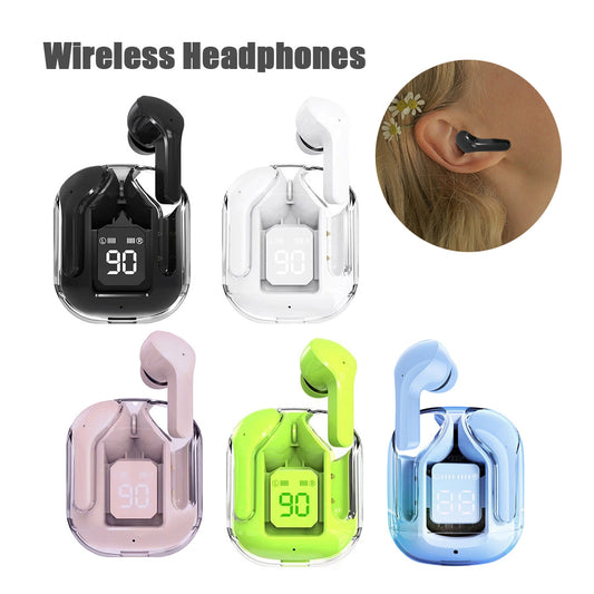 🎧 Air 31 ClearPods |    🔋 90% Smart Display  > Stylish transparent design + real-time battery display = premium feel.