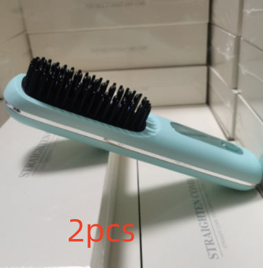 "Salon-Style Hair Anytime 💖 Fast Heating Straightener Comb"