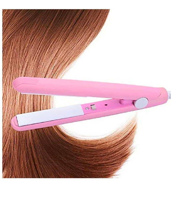 Portable Mini Hair Straightener & Curler - Compact Travel Hair Stylist