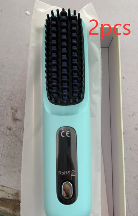 "Salon-Style Hair Anytime 💖 Fast Heating Straightener Comb"