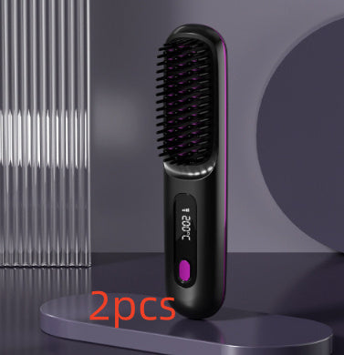 "Salon-Style Hair Anytime 💖 Fast Heating Straightener Comb"