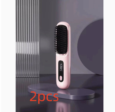 "Salon-Style Hair Anytime 💖 Fast Heating Straightener Comb"