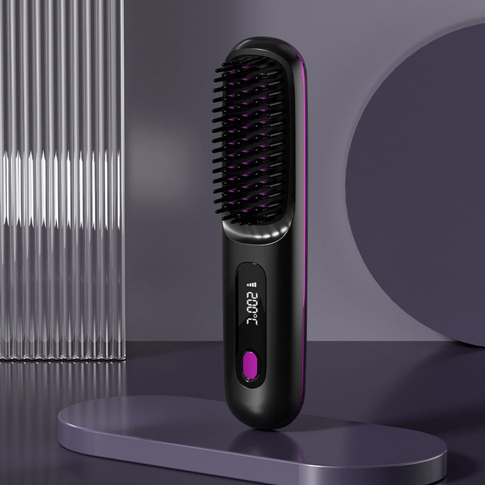 "Salon-Style Hair Anytime 💖 Fast Heating Straightener Comb"