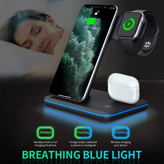 🔋 3-in-1 Charger – iPhone, Watch, AirPods ek saath, bina wires ke charge! ⚡