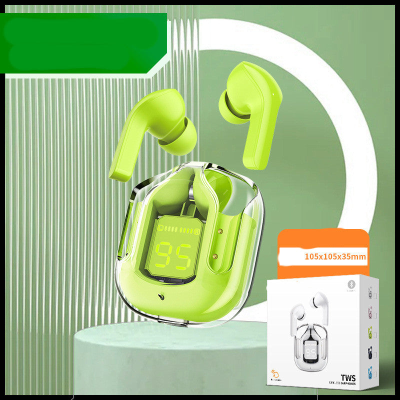🎧 Air 31 ClearPods |    🔋 90% Smart Display  > Stylish transparent design + real-time battery display = premium feel.