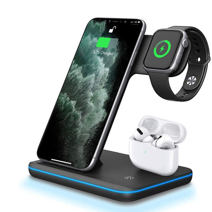 🔋 3-in-1 Charger – iPhone, Watch, AirPods ek saath, bina wires ke charge! ⚡